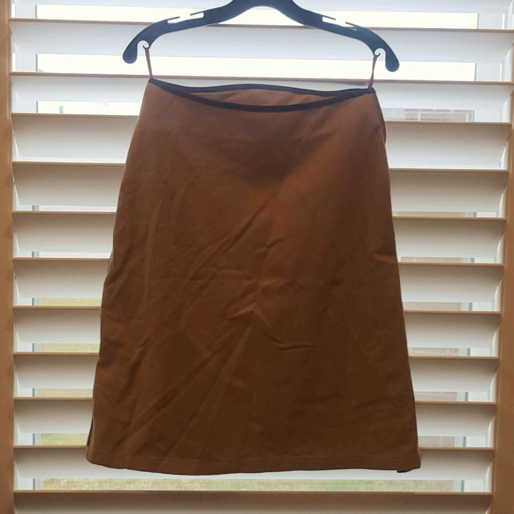 Prada Virgin wool unlined skirt.